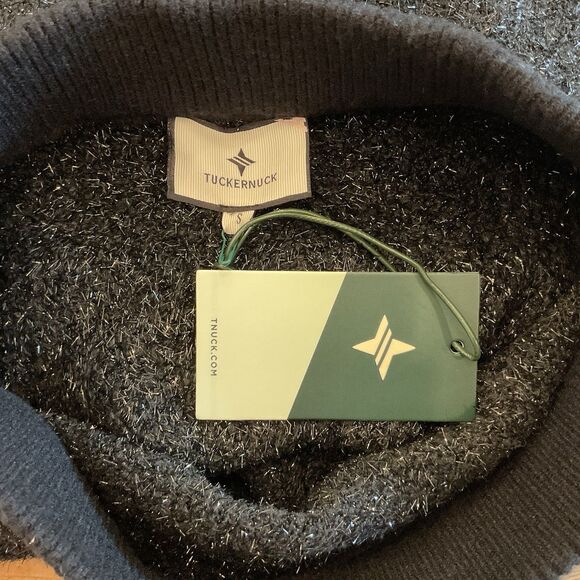 Tuckernuck Black Tinsel Shimmer Midi Pencil Skirt Small NWT Holiday Party Glam - Picture 5 of 8